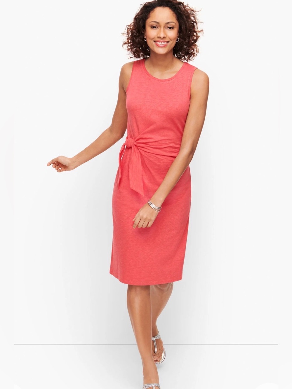 TALBOTS SIDE TIE SHIFT DRESS SIZE XS / P PETITE